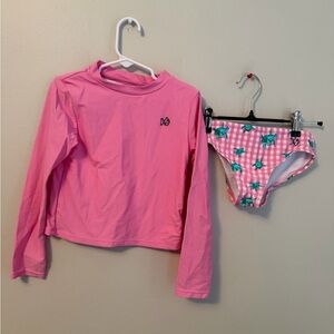 Prodoh Pink Rashguard with Matching Pink Bottoms with Turtles